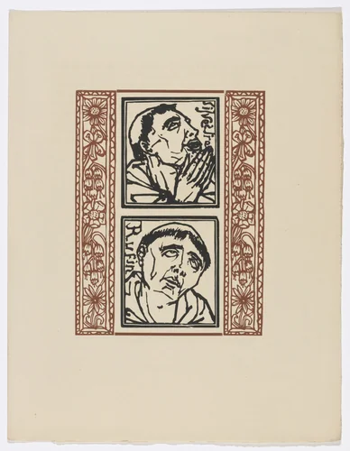 Plate (page 65) from Les Petites Fleurs de St. François (The Little Flowers of St. Francis) by Émile Bernard, illustrated book, 1928