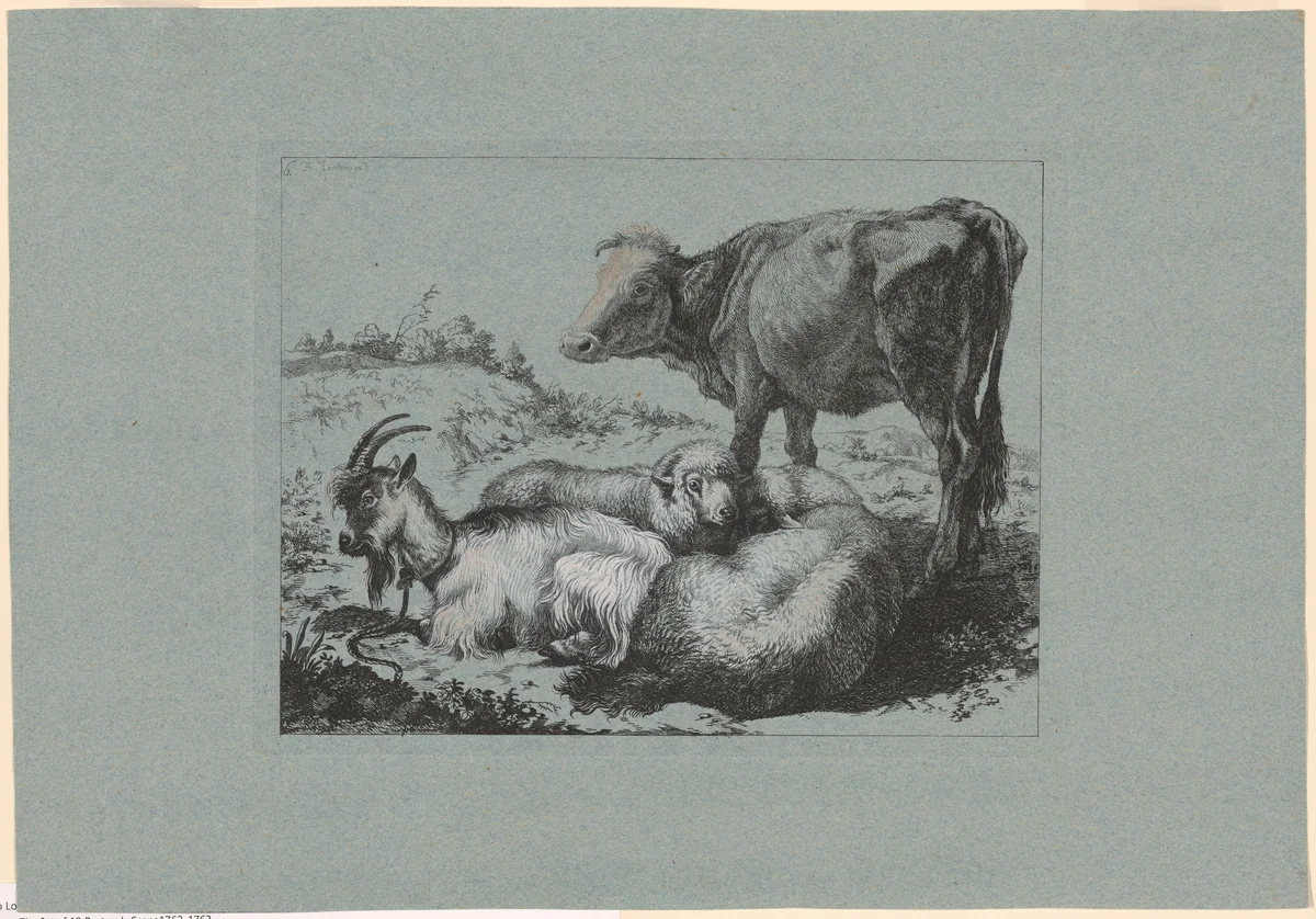 Plate 6, from The Set of 12 Pastorals Scenes by Francesco Londonio, print, 1762-1763