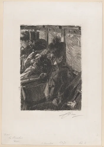 Omnibus by Anders Zorn, print, 1892