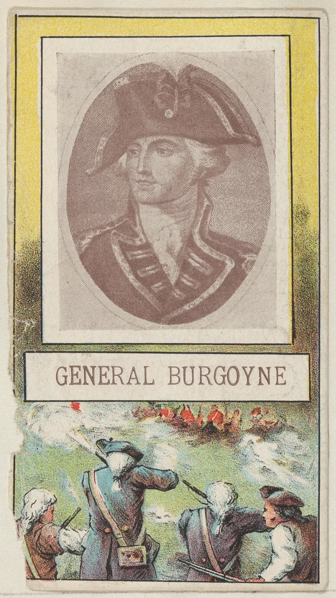 General Burgoyne, from the "Generals" series (T64), issued by D.H. McAlpin & Co. Tobacco Company by D.H. McAlpin & Co. Tobacco Company, print, 1901