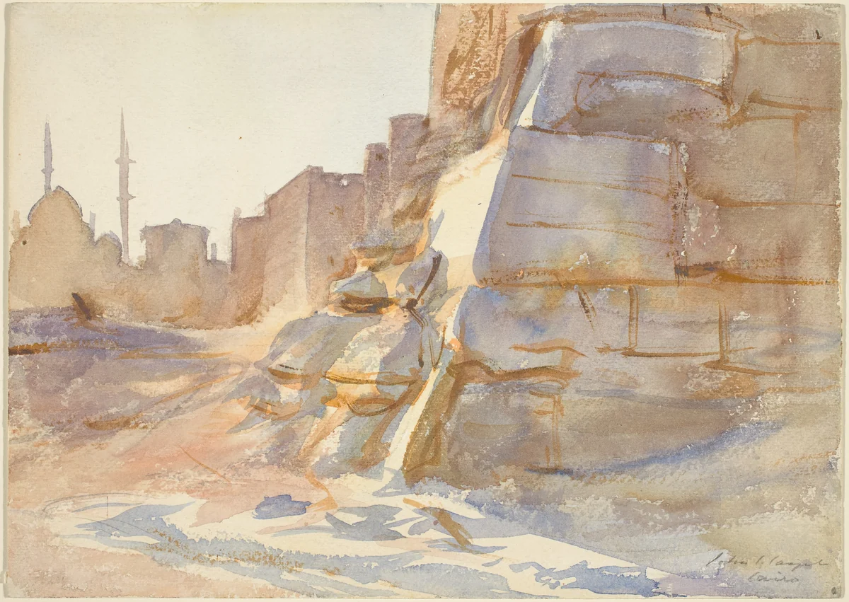 Cairo by John Singer Sargent, drawing, 1886-1896