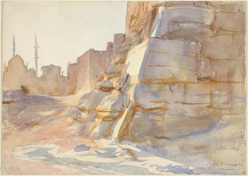 Cairo by John Singer Sargent, drawing, 1886-1896