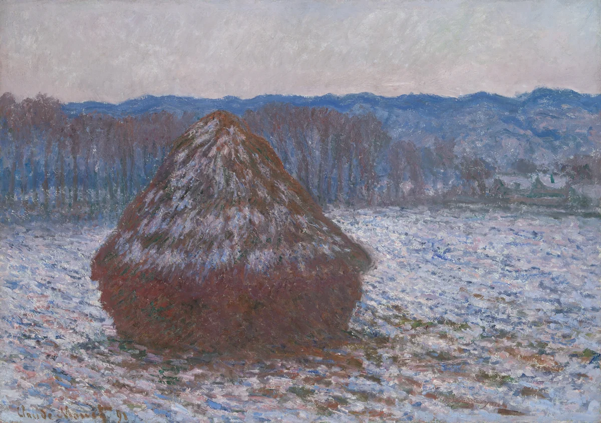 Stack of Wheat by Claude Monet, painting, 1890-1891