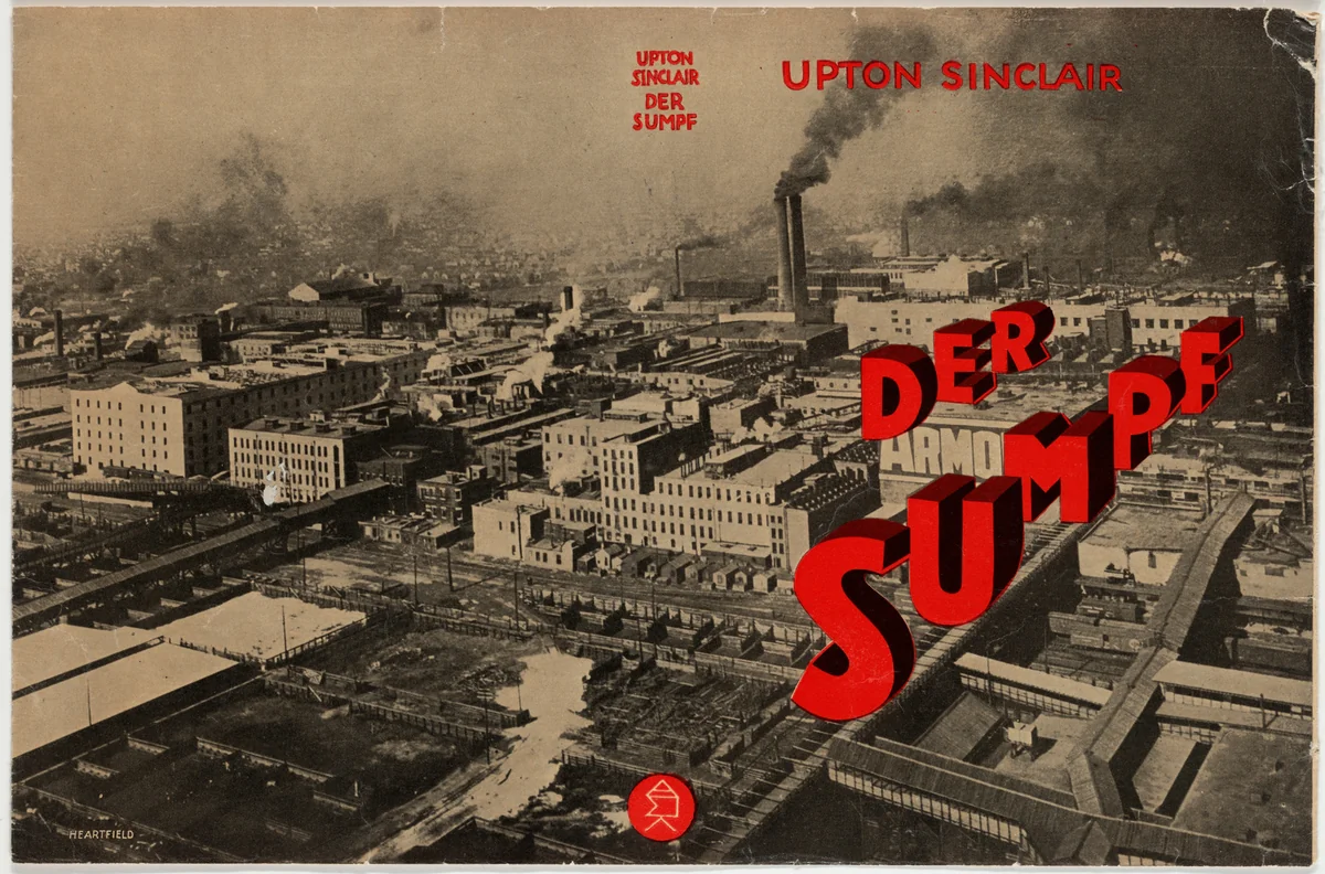 "Der Sumpf" by Upton Sinclair by John Heartfield, design, 1922