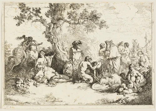 Sacrifice to the God Pan by Jean Jacques Lagrenee, print, 1740-1821
