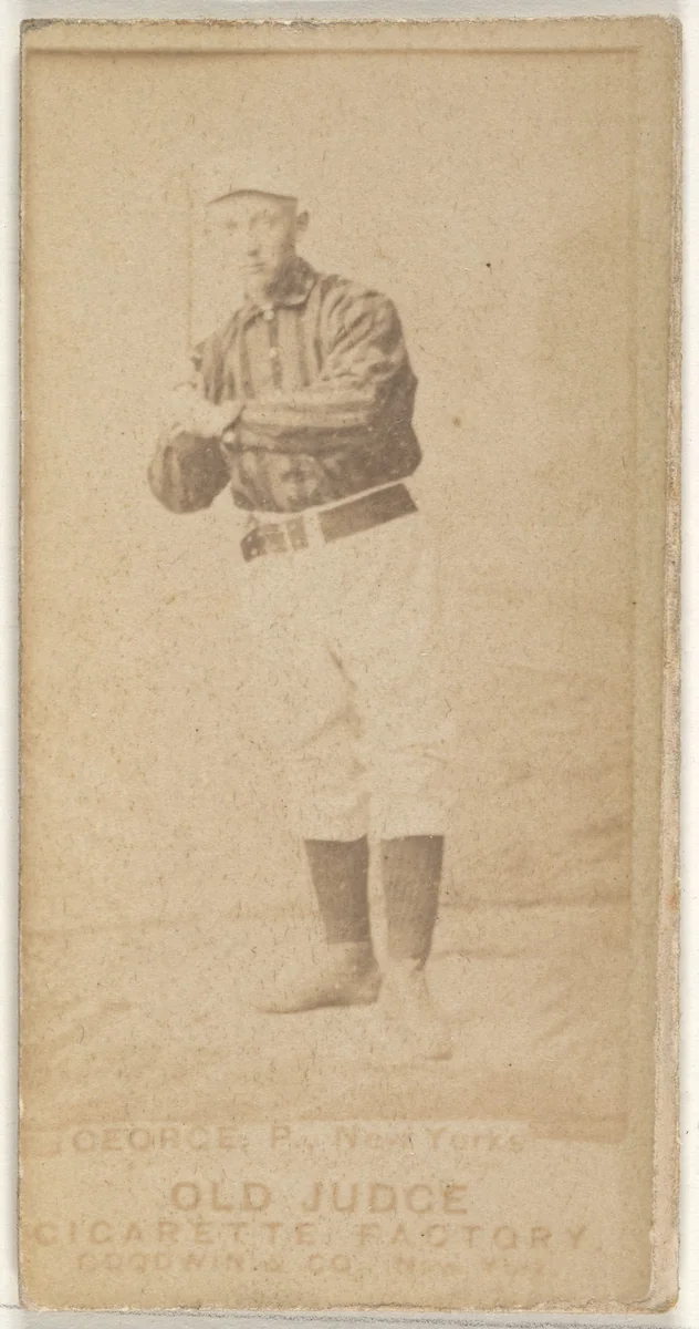 Bill George, Pitcher, New York, from the Old Judge series (N172) for Old Judge Cigarettes by Goodwin & Company, photograph, 1887-1890