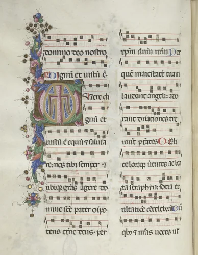 Missale: Fol. 184v: Cross, Foliage by Bartolommeo Caporali, book, 1469