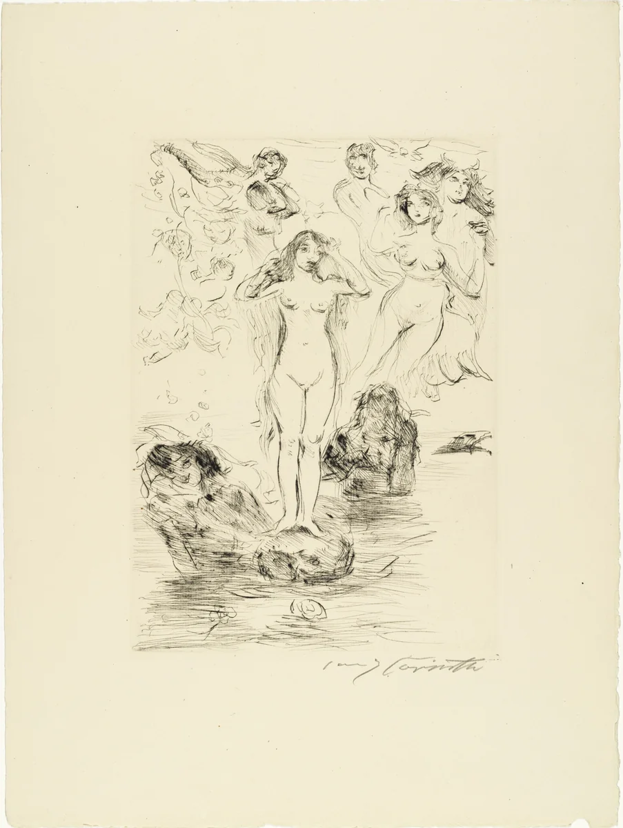 The Birth of Venus (Die Geburt der Venus) from Compositions (Kompositionen) by Lovis Corinth, print, 1921
