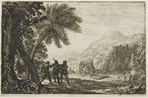 Scene of Brigands by Claude Lorrain, print, 1633