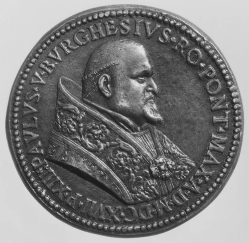 Pope Paul V (Camillo Borghese), 1552–1621 by Giacomo Antonio Moro, metalwork, 1617