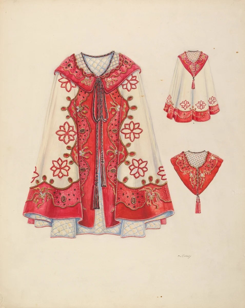 Opera Cloak by Al Curry, index of american design, 1937