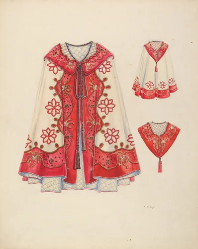 Opera Cloak by Al Curry, index of american design, 1937