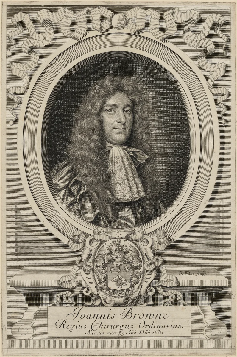 John Browne by Robert White, print, 1681