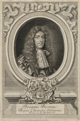 John Browne by Robert White, print, 1681