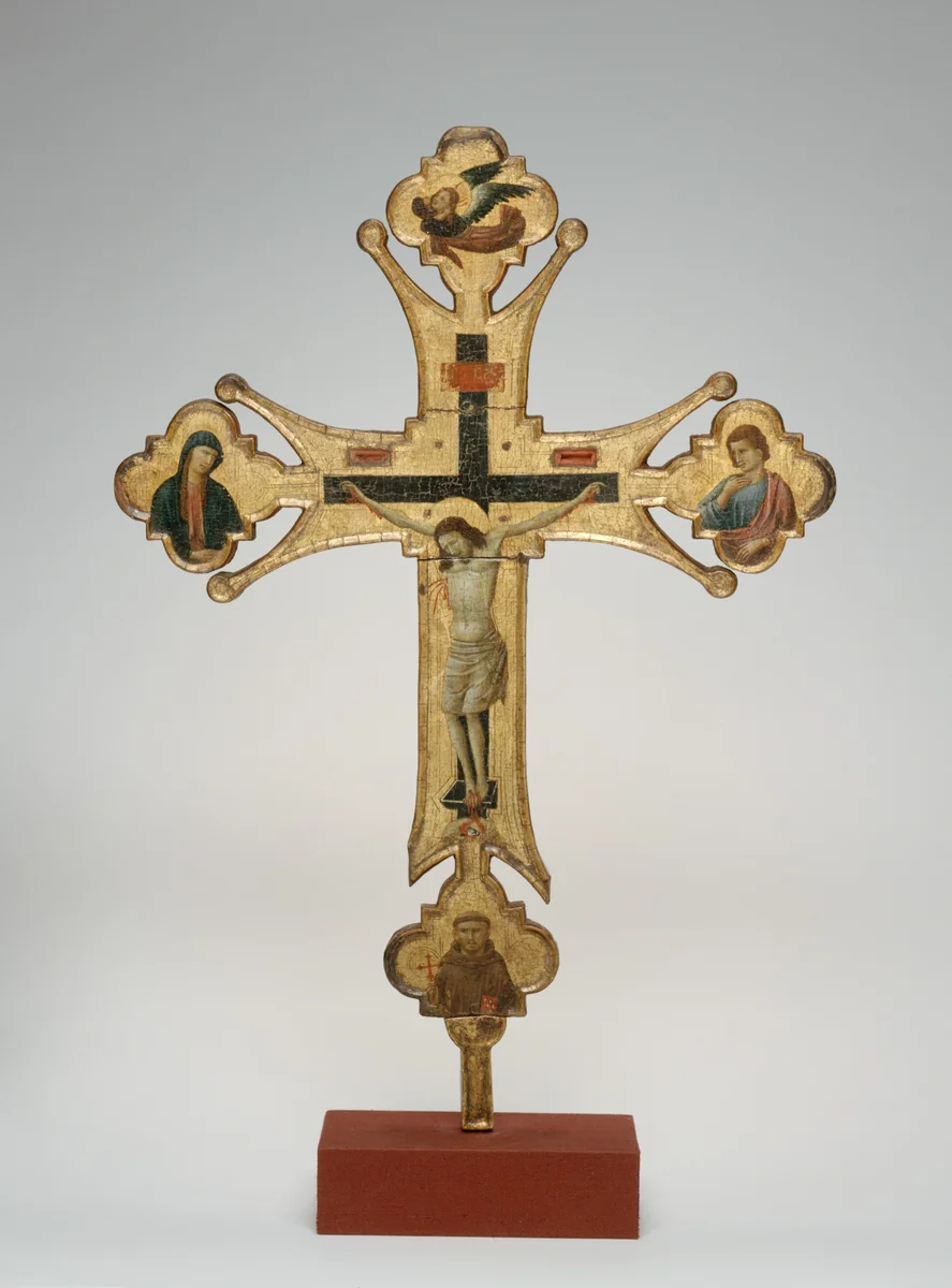 Processional Cross by Master of Santa Chiara, painting, 1315-1325