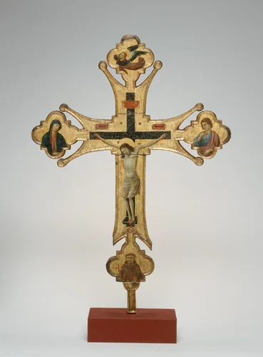 Processional Cross by Master of Santa Chiara, painting, 1315-1325