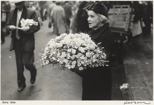 Flowers, Paris by Robert Frank, photograph, 1951