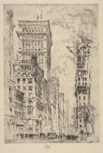 The Golden Cornice, I by Joseph Pennell, print, 1904