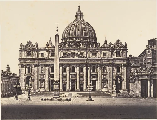 S. Pietro in Vaticano by Eugène Constant, photograph, 1848-1852