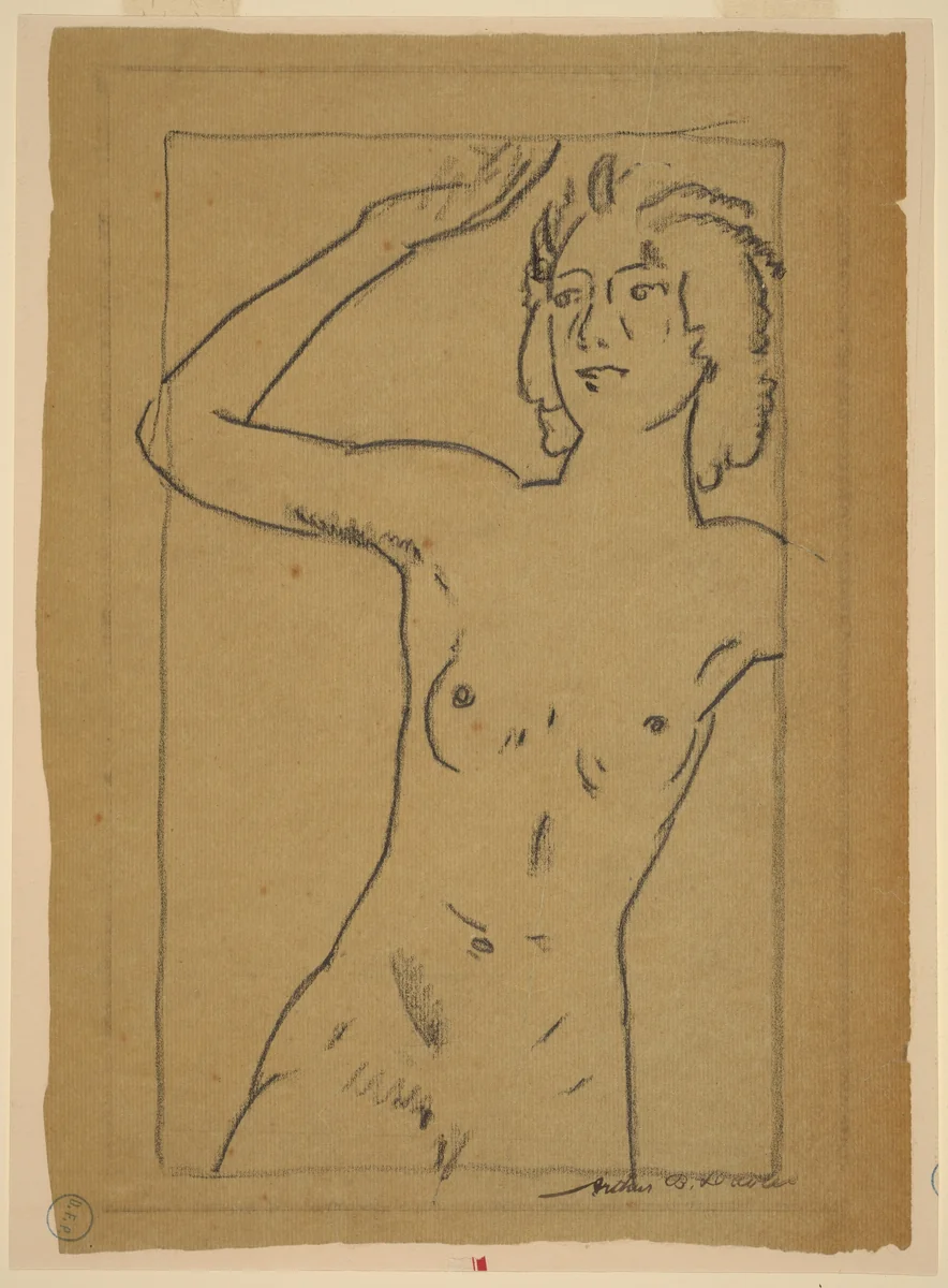 Nude Woman by Arthur B. Davies, drawing, 1862-1928