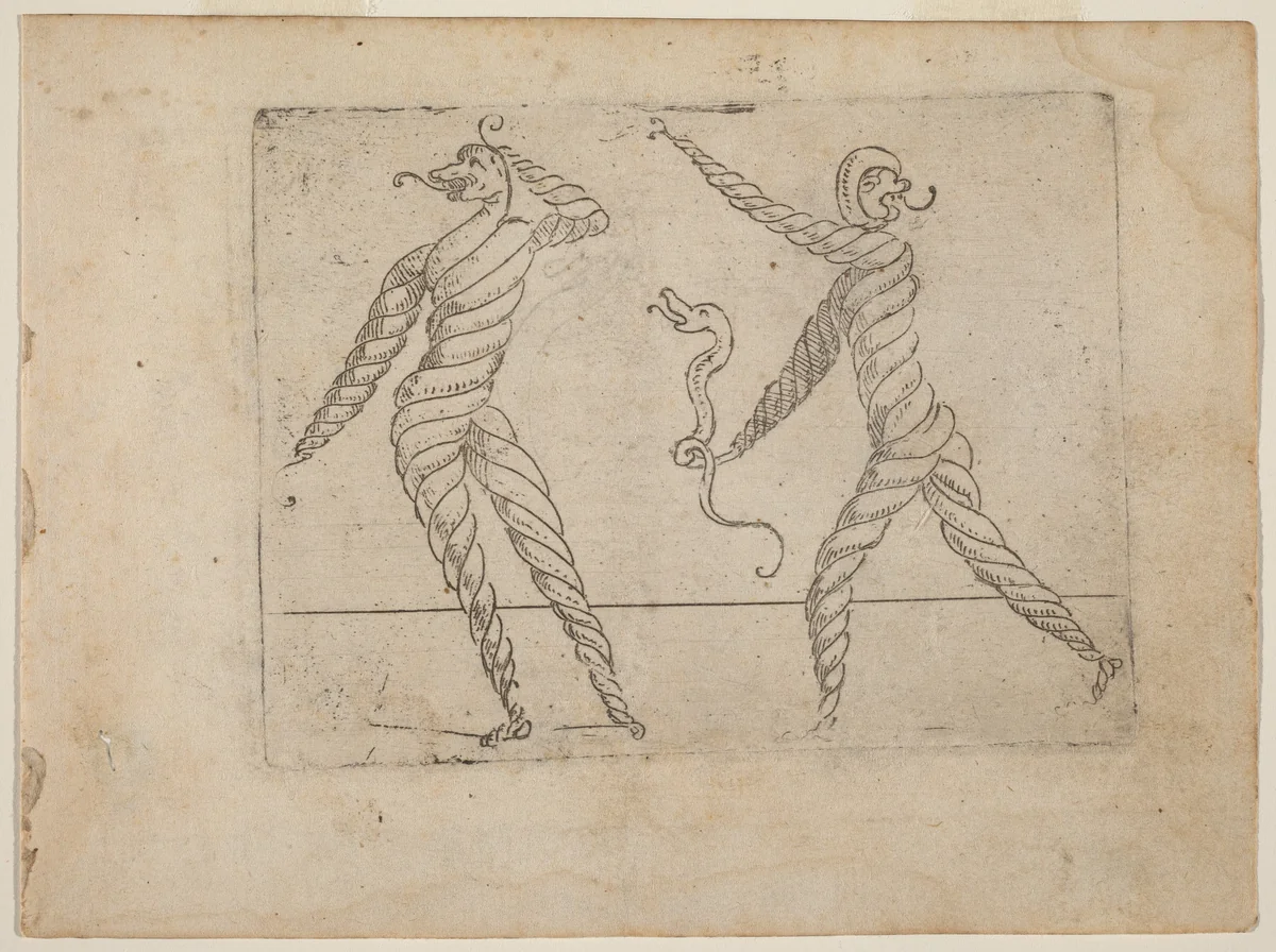 From "Bizzarie di varie Figure" by Giovanni Battista Bracelli, print, 1624