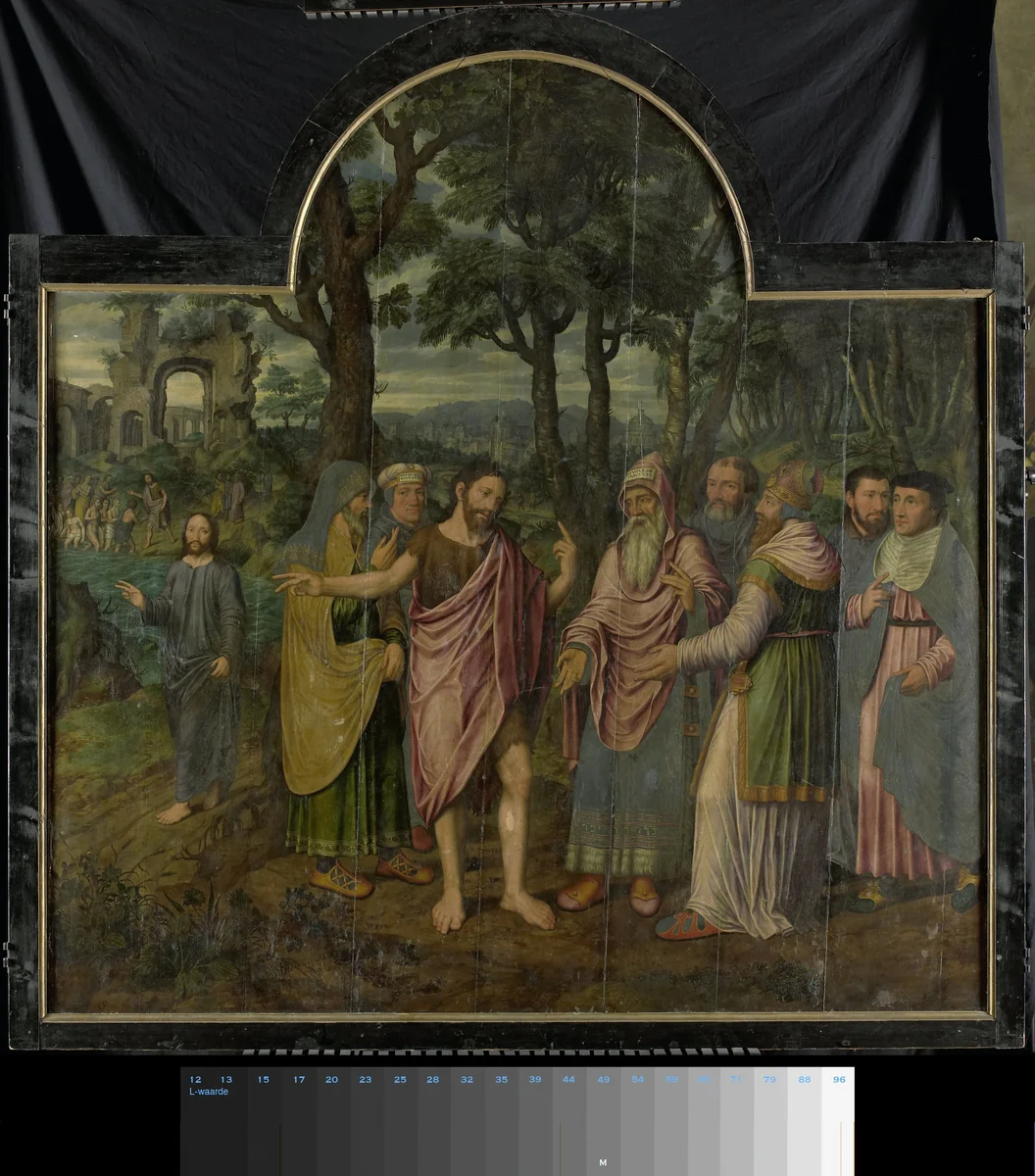Triptych with Scenes from the Life of St John the Baptist by Jan van Coninxloo, painting, 1557