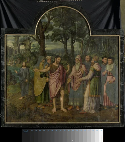 Triptych with Scenes from the Life of St John the Baptist by Jan van Coninxloo, painting, 1557