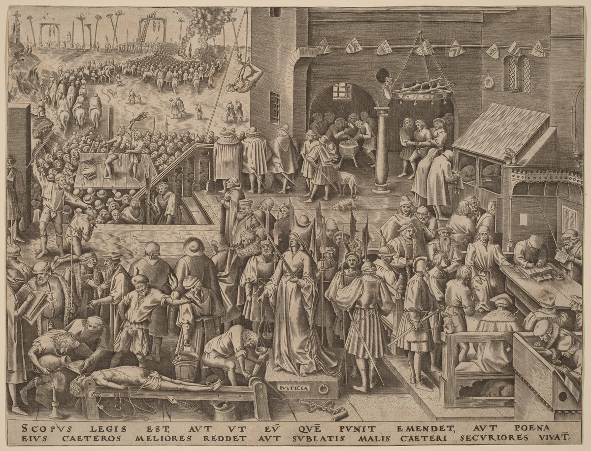 Justice by Philip Galle, print, 1559
