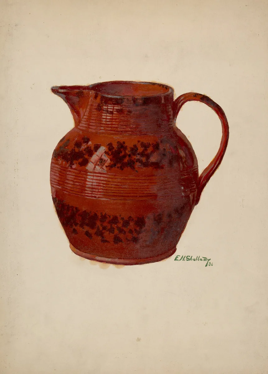 Pitcher by Eugene Shellady, index of american design, 1936