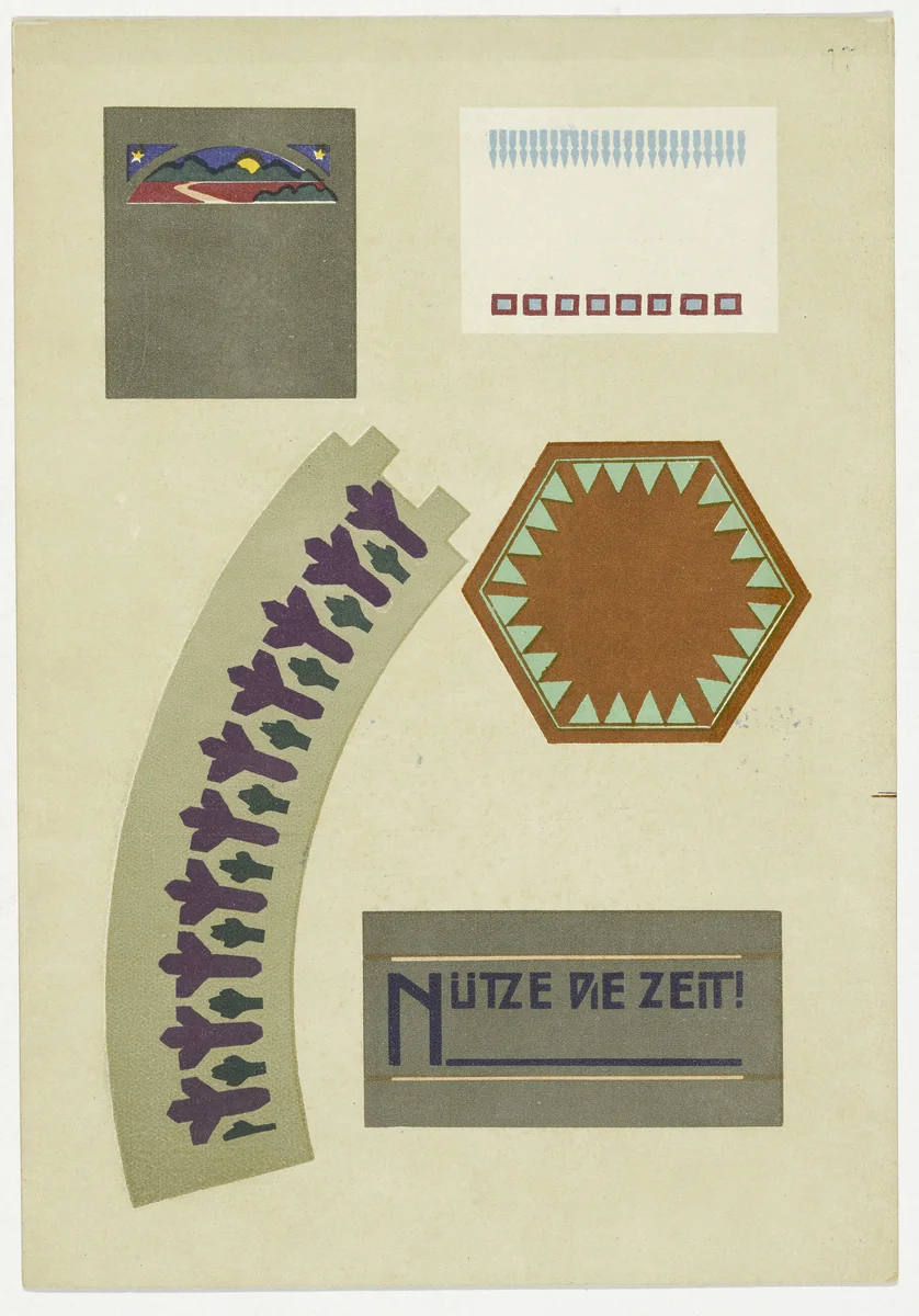 Gift 13: Paper Cutting (Kindergarten material based on the educational theories of Friedrich Froebel) by Hans Kappler, design, 1920