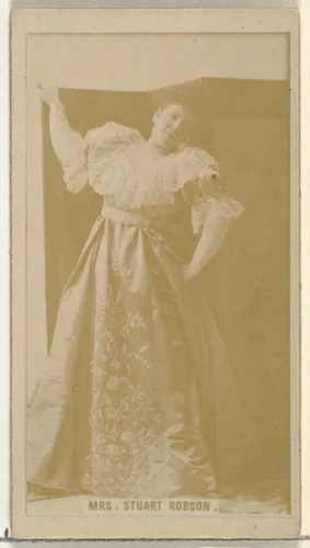 Mrs. Stuart Robson, from the Actors and Actresses series (N145-8) issued by Duke Sons & Co. to promote Duke Cigarettes by W. Duke, Sons & Co., photograph, 1890-1895