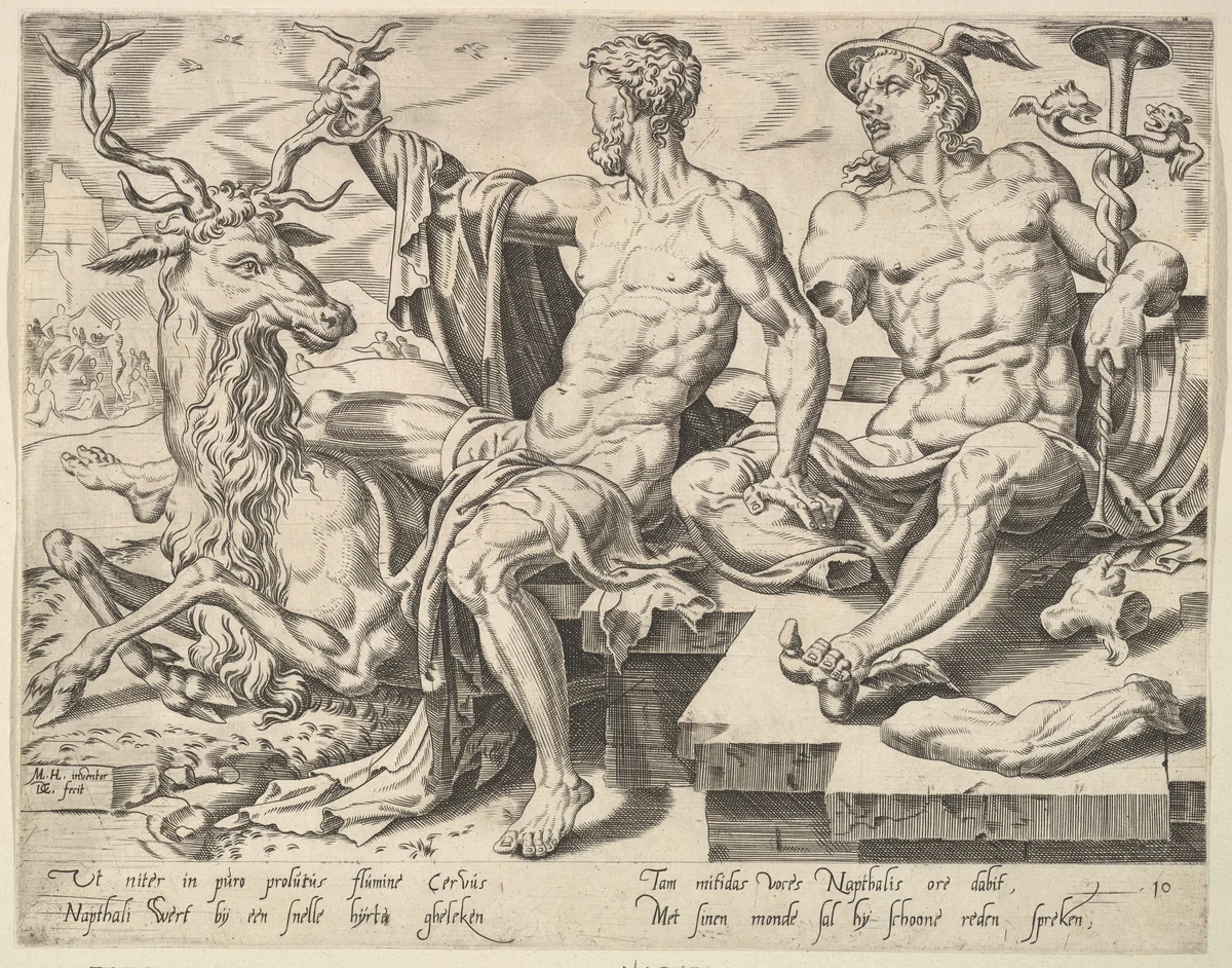 Naphtali, from "The Twelve Patriarchs" by Maarten van Heemskerck, print, 1550