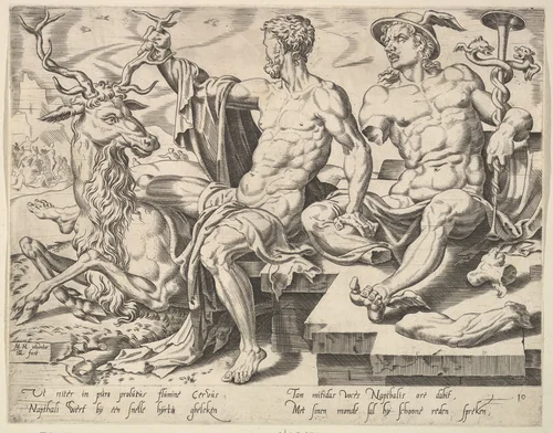 Naphtali, from "The Twelve Patriarchs" by Maarten van Heemskerck, print, 1550