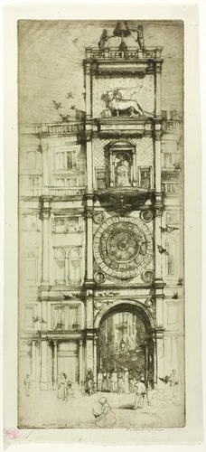 The Clock Tower, Venice by Donald Shaw MacLaughlan, print, 1909
