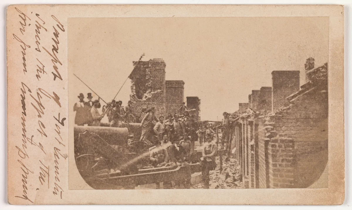 The Evacuation of Fort Sumter, April 1861 by Alma A. Pelot, photograph, 1861