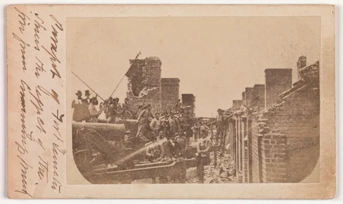 The Evacuation of Fort Sumter, April 1861 by Alma A. Pelot, photograph, 1861