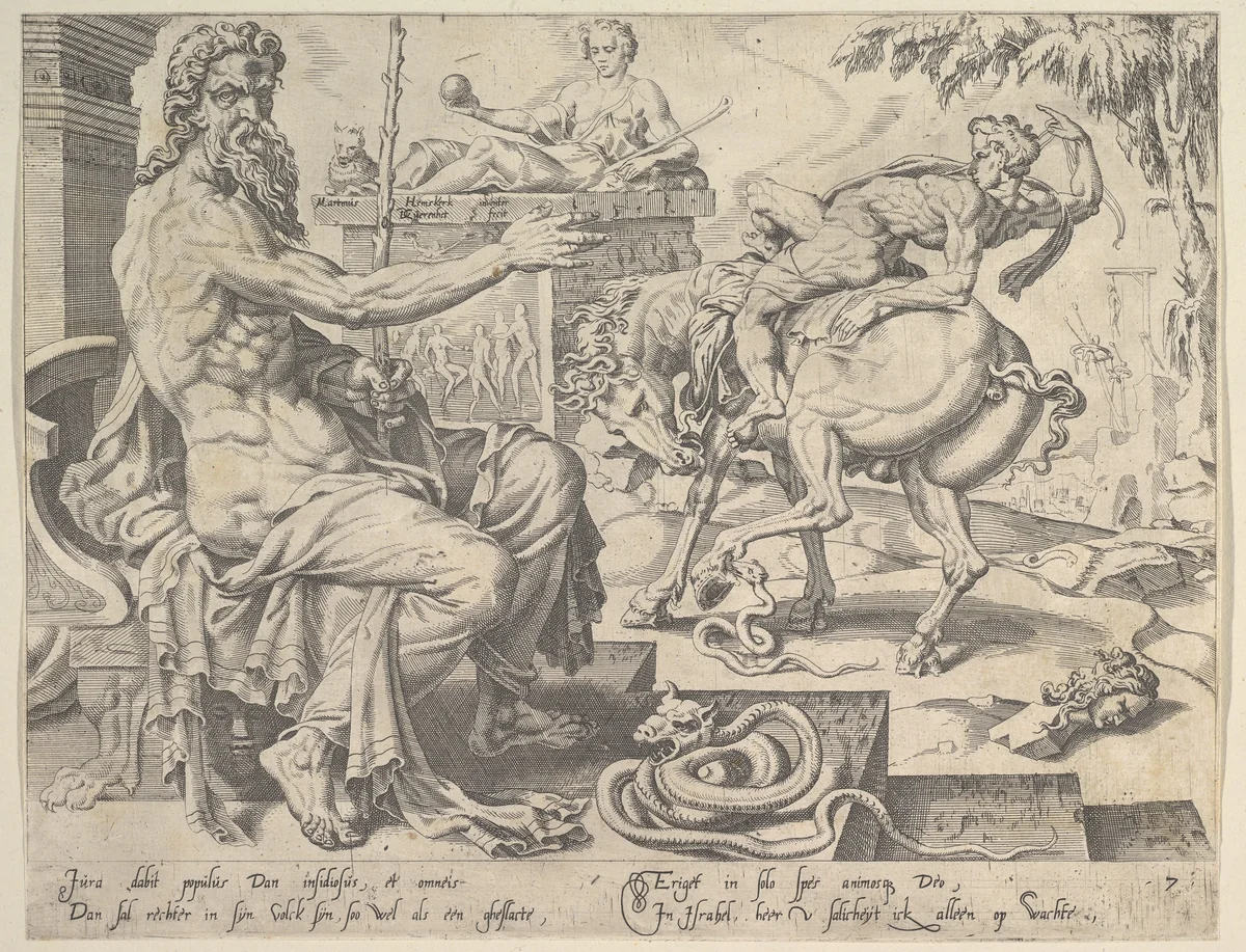 Dan, from "The Twelve Patriarchs" by Maarten van Heemskerck, print, 1550