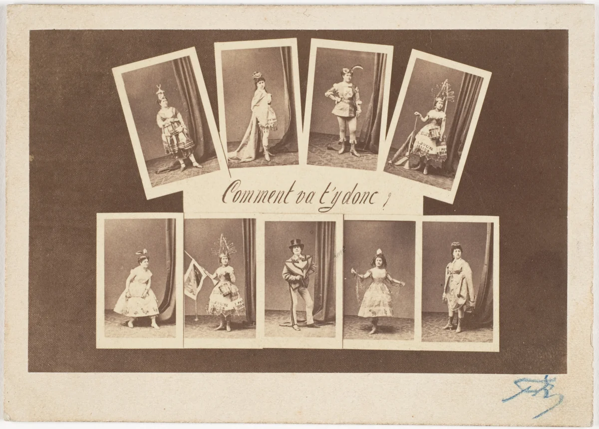 Comment va t'y donc? by Studio Géruzet frères, photograph, 1868