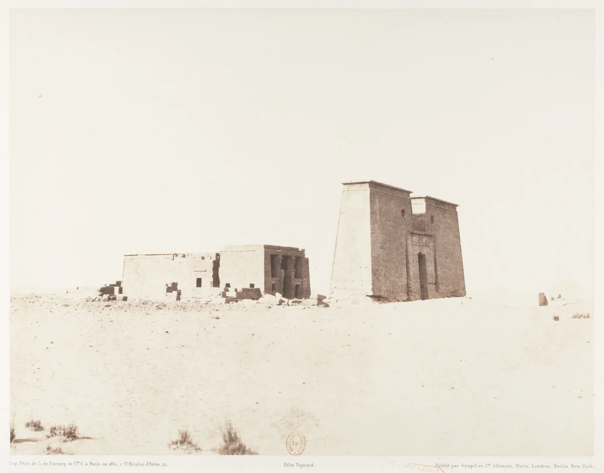 Dakkeh (Pselcis), Vue Générale du Temple by Félix Teynard, photograph, 1851-1852