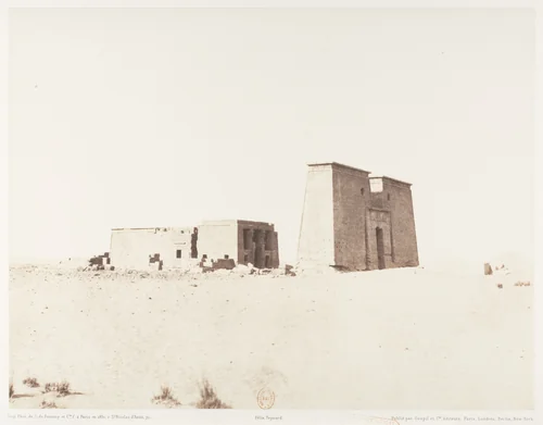 Dakkeh (Pselcis), Vue Générale du Temple by Félix Teynard, photograph, 1851-1852
