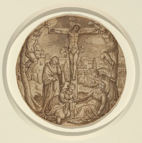 The Crucifixion by Hans Bol, drawing, 1570-1579