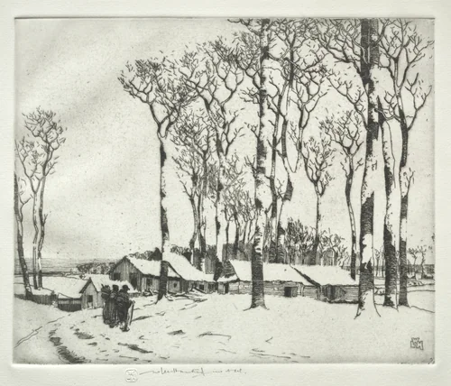 Sur la Neige (Harold Wood, near Romford) by William Lee Hankey, print