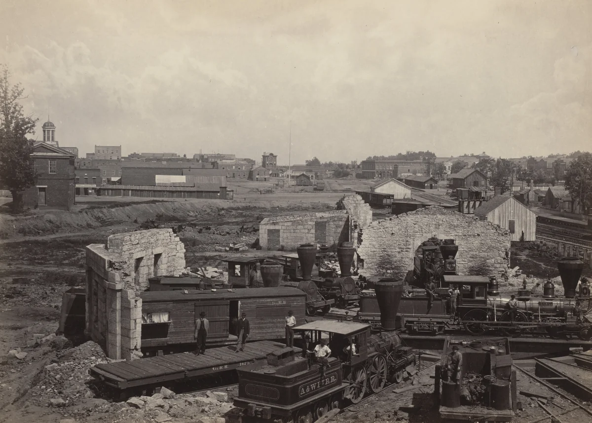 View of Atlanta, Georgia, No. 1 from the album Photographic Views of Sherman's Campaign by George N. Barnard, photograph, 1864