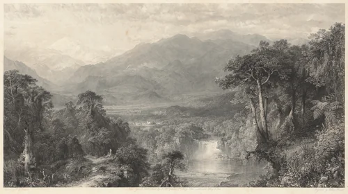 The Heart of the Andes by Frederic Edwin Church, print, 1862