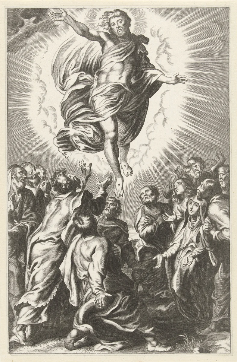 Hemelvaart by anonymous, print, 1650-1700