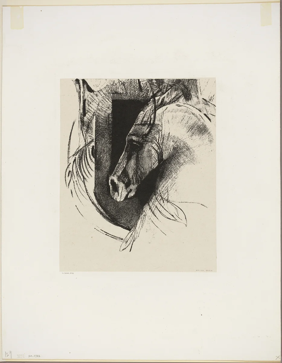 The Charger by Odilon Redon, print, 1894