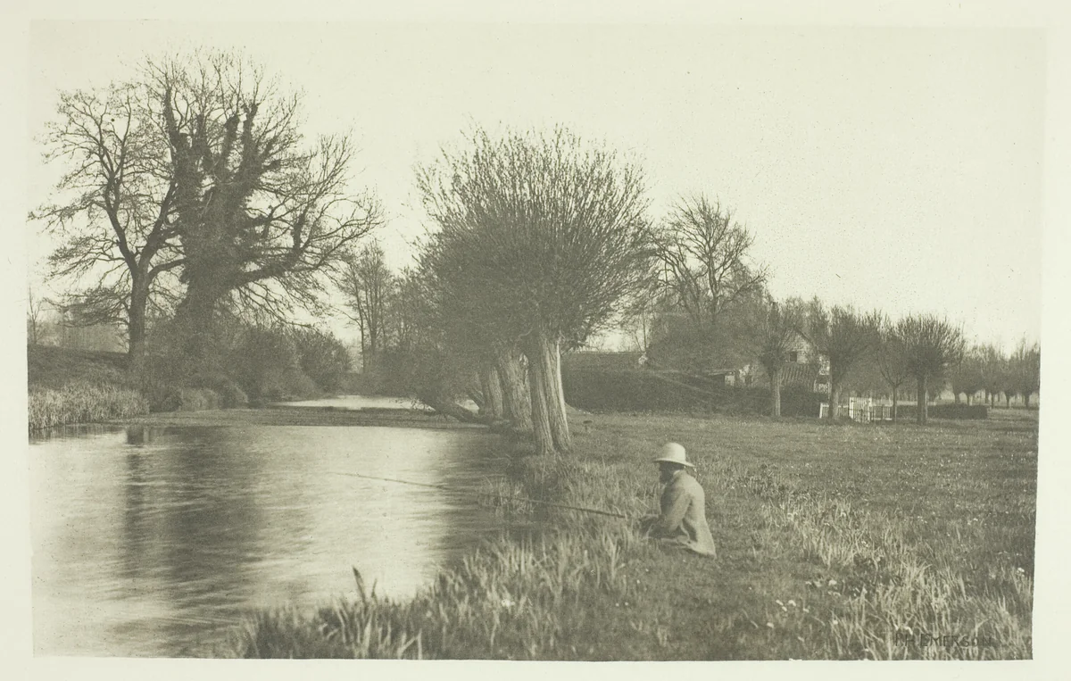 Keeper's Cottage, Amwell Magna Fishery by Peter Henry Emerson, print, 1880-1888