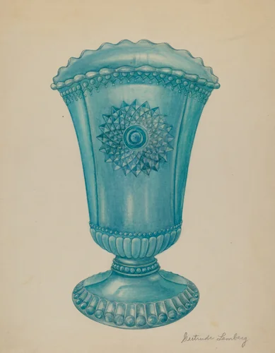Vase by Gertrude Lemberg, index of american design, 1935-1942