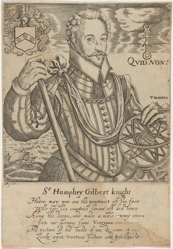 Sir Humphrey Gilbert by Robert Boissard, print, 1570-1650