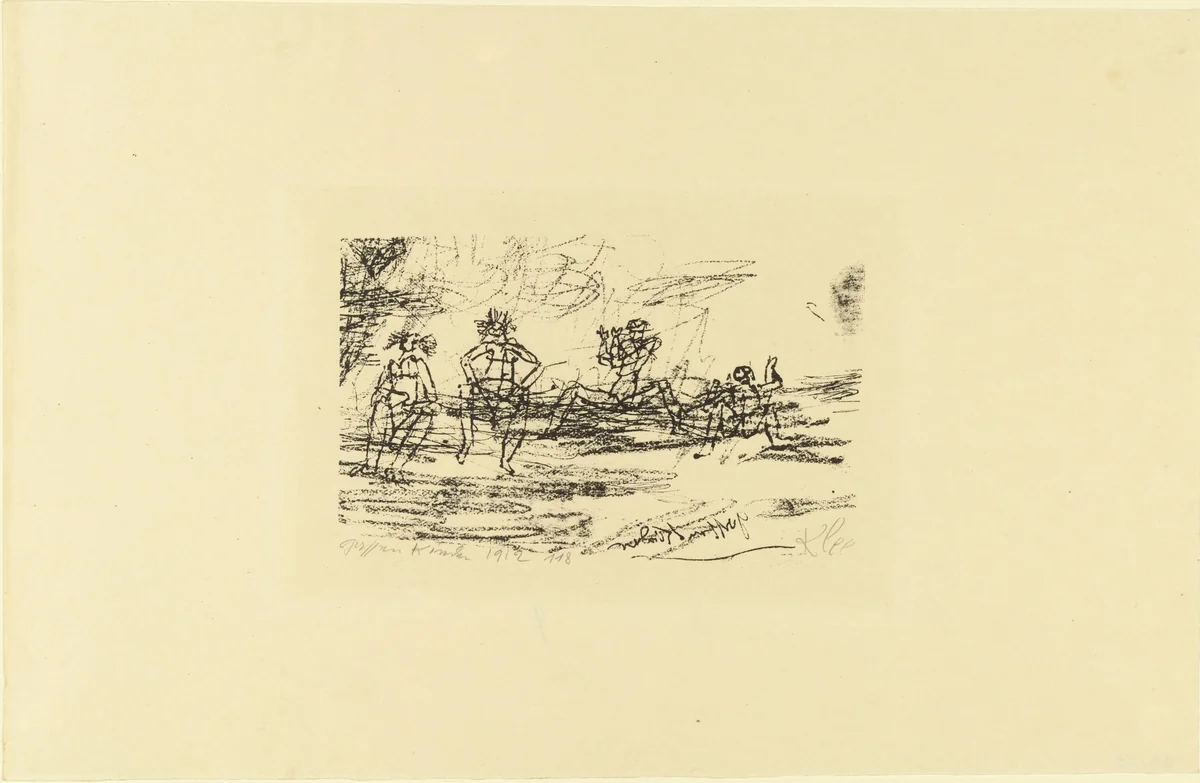 Street Children (Gassenkinder) by Paul Klee, print, 1912